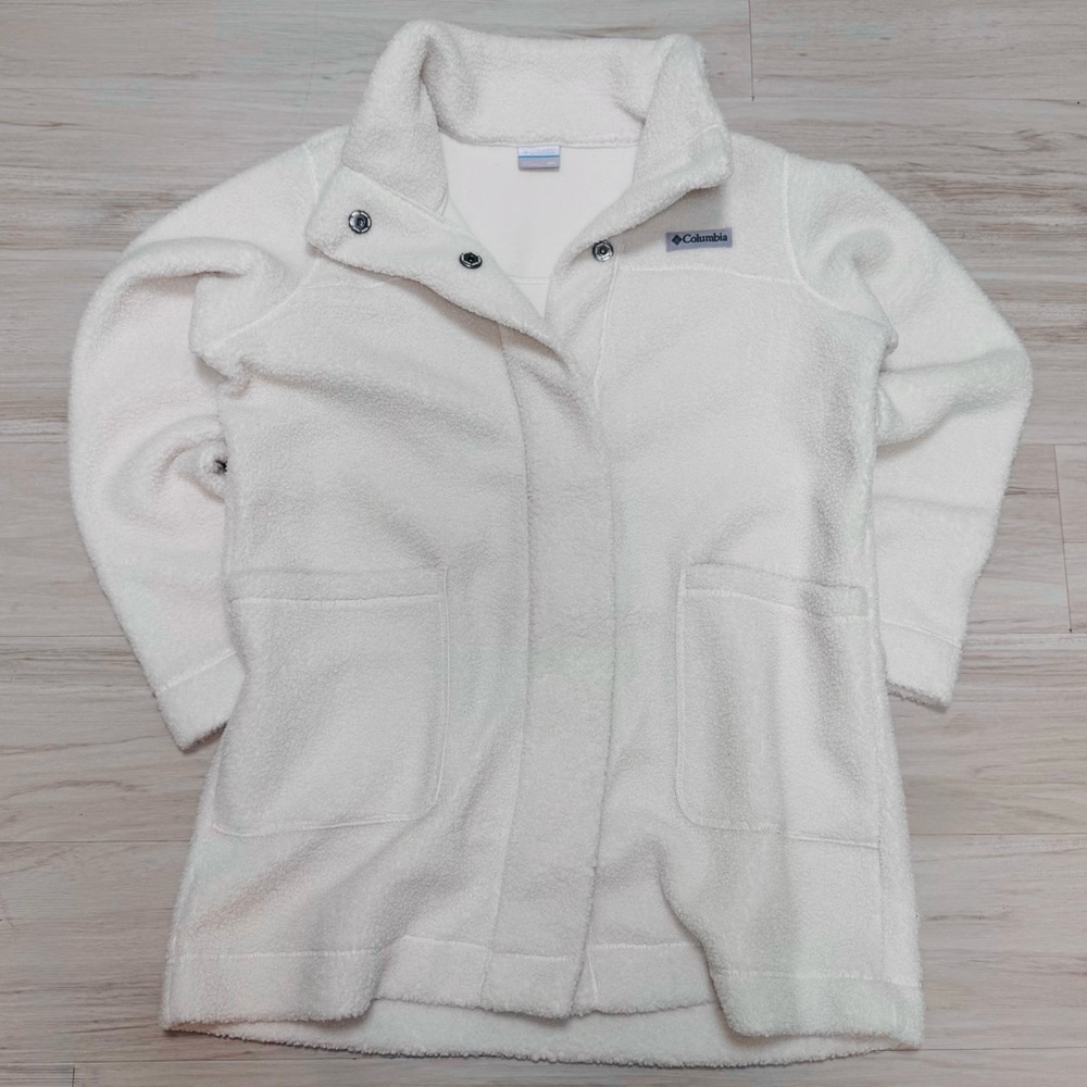 Columbia Women’s Panorama Sherpa Coat Jacket Dark Stone Size XXL